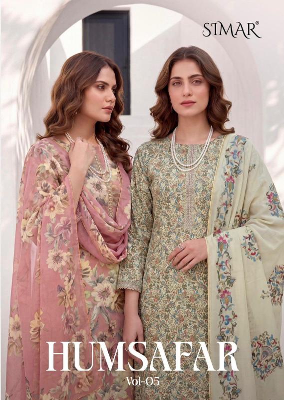 Glossy simar humsafar vol 05 dress materials wholesalers